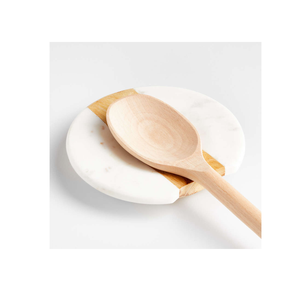 Nouvelle conception bois et marbre porte-cuillère porte-spatule pour comptoir de cuisine repose-cuillère en marbre pour la vente - Product Image 2