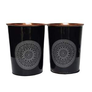 Vaisselle de cuisine traditionnelle artisanale écologique en verre de cuivre imprimé artistique à motifs détaillés grande capacité décoration de la maison - Product Image 2