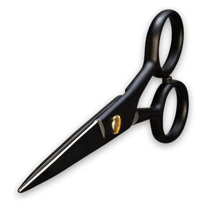 Ciseaux de barbier ergonomiques, lame incurvée en acier inoxydable, pour droitiers, ciseaux de coupe de cheveux professionnels, salon, zéro friction - Product Image 3