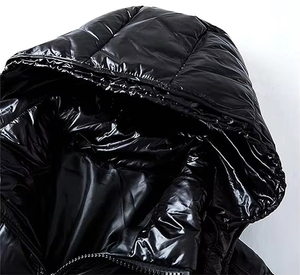 Chaqueta acolchada con capucha térmica brillante informal para hombre, resistente al agua con aislamiento abrigo de invierno, abrigo acolchado, fabricante exportador - Product Image 3