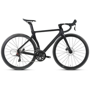 Vélo de course SUNREMO avec guidon intégré en aluminium, cadre en fibre de carbone, 22 vitesses, aérodynamique, en fibre de carbone - Product Image 5