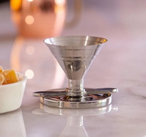 Jigger de Acero Inoxidable de Boca Ancha, Herramienta de Medición de Cócteles de Precisión con Base Estable, Fácil de Verter y Diseño Profesional para Bar - Product Image 2