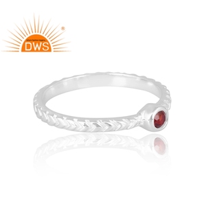 แหวนพลอยโกเมนธรรมชาติขายดีล่าสุดเครื่องประดับออกแบบตามต้องการสำหรับผู้หญิงของขวัญสำหรับผู้หญิง - Product Image 4