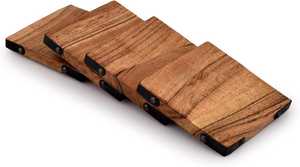 Elegant Classic Walnut <b>Wood</b> Handcrafted Coasters for Home Decor and <b>Table</b> Settings Product Category <b>Mats</b> & Pads - Product Image 4