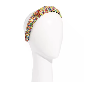 Bandeau pour cheveux élégant en broderie tissée à la main, bandeau à perles, logo personnalisé, détail en forme de cœur, qualité supérieure - Product Image 5