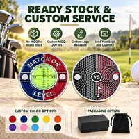 Niveau à bulle portable 40 mm pour lecteur de green de golf personnalisé, aide au putting pour cadeaux de club, événements et promotion de marque