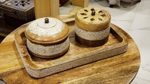Handmade Wooden Bakhoor <b>Burner</b> Carved Wooden Bakhoor <b>Burner</b> Teak <b>Wood</b> Bakhoor <b>Burner</b> - Product Image 2