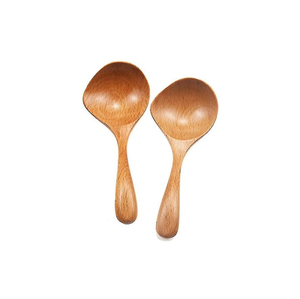 Style Cuillères à nouilles en bois louche Logo Design en bois courbé Cuillère à soupe Louches en bois 2 utilisation pour la soupe en vente produit - Product Image 1