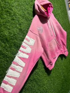 Conjunto de chándal de algodón 100% GSM alto unisex con bordado desgastado, Sudadera con capucha de gran tamaño y joggers, chándal de invierno cálido - Product Image 4