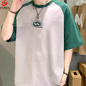 เสื้อยืดแร็กแลนโอเวอร์ไซส์ผู้ชาย สปริงทูโทน สตรีทแวร์ เนื้อผ้านุ่ม 100% ผ้าฝ้าย ระบายอากาศ แห้งเร็ว เป็นมิตรกับสิ่งแวดล้อม รับสั่งทำ - Product Image 6