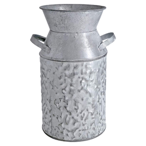 Canette à lait galvanisée avec chitti fini fournisseur de canne à lait galvanisée jardinière de canne à lait faite à la main de haute qualité - Product Image 1