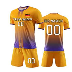 Maillot de football personnalisé, chemises et shorts confortables en maille, élégants et bas quantité minimale de commande, meilleurs vêtements de football - Product Image 1