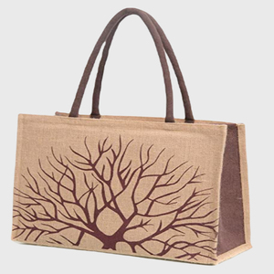 Producto de Venta caliente de alta calidad logotipo personalizado yute bolsa de compras bolsa de lona de algodón artículo personalizado estilo patrón carta promoción IND - Product Image 5