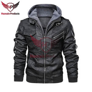 Chaquetas de cuero de marca Premium para hombre, elegante chaqueta informal de otoño para motocicleta, abrigo de motorista para invierno, nueva ropa para hombre - Product Image 6