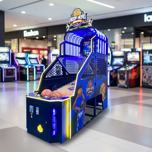 Machine <span class=keywords><strong>de</strong></span> jeu d'arcade <span class=keywords><strong>de</strong></span> <span class=keywords><strong>basket</strong></span>-ball automatique électronique à monnayeur Street Hoops avec <span class=keywords><strong>panier</strong></span> métallique et écran haute définition - Product Image 1