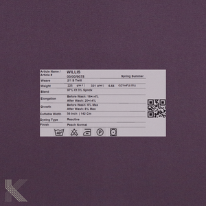 97% coton 3% Spandex tissu léger respirant et lavé teint uni pour les vêtements décontractés et formels - Product Image 4