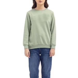 Otoño Invierno cuello redondo Mujer Jersey de punto Color sólido mujeres sudaderas con capucha sudaderas sueltas manga larga ropa Casual - Product Image 1
