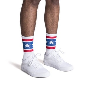 ODM Men's <b>Soft</b> Ribbed Athletic Style Crew <b>Socks</b> Breathable Cotton Cushion Adjustment for Daily Casual Sports Use Custom Patterns - Product Image 2