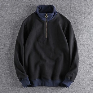 Sweat-shirt à fermeture éclair sur le côté avec tissu en polaire doux, coupe confortable, conçu pour un usage décontracté, vêtements de travail et approvisionnement en vêtements en gros - Product Image 2