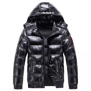 Veste rembourrée en peluche à imprimés personnalisés OEM pour hommes Manteaux d'hiver chauds à bulles pour l'extérieur Homme - Product Image 6