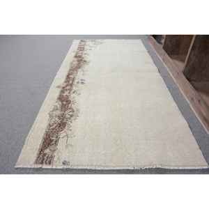 Alfombra Vintage de lana turca Beige y marrón de 3x6 pies, diseño clásico de retazos rectangulares de área grande para pasillo, dormitorio, respaldo de látex - Product Image 2