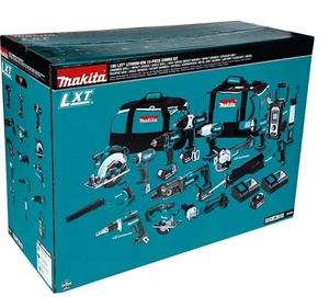 Kit Combo di Utensili Elettrici Senza Fili Makitaz 18V LXT 15 Pezzi con Batterie e Caricabatterie - Product Image 1