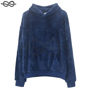 Sudaderas cálidas y esponjosas para hombre, suéter con capucha de terciopelo de doble cara, suéter de lana de cordero de invierno, sudaderas informales - Product Image 2