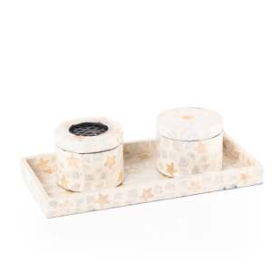 Handmade Mother of Pearl Burner Set with Tray Luxury MOP Incense Burner <b>Gift</b> for Ramadan or Eid <b>Islamic</b> Home Decor Accessory - Product Image 2
