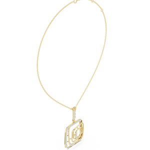 Collier pendentif Moissanite en argent sterling 925 de forme ronde de nouveau style pour les femmes - Product Image 6