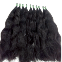 Extensiones de Cabello Humano 100% Sin Procesar, Cabello Virgen con Cutícula Alineada, Extensiones de Cabello Remy Naturales y Lisas, Resistentes a la Caída