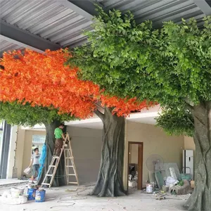 China supplier for outdoor indoor decor artificial ficus tree artificial big banyan tree