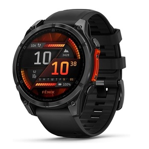 New Garmins fenix 8 47mm Multisport <b>Slate</b> Gray GPS Watch with Black Band - Product Image 1