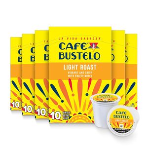 Café Bustelo Torréfaction Légère, Dosettes de café individuelles, 10 unités (Lot de 6) - Product Image 1
