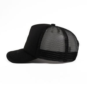 Casquette de baseball en coton de qualité supérieure Casquette de camionneur 5 panneaux avec sangle arrière en cuir Casquette de randonnée en plein air personnalisée pour une utilisation à la plage - Product Image 3