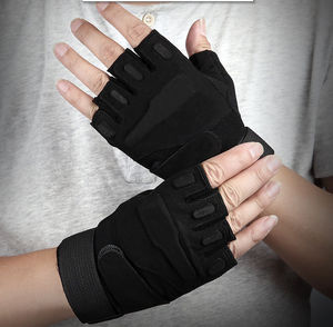 Gants d'entraînement demi-doigt pour Fitness Gym Workout Cyclisme Sports Conduite en plein air et plus avec un ajustement respirant et élégant - Product Image 4