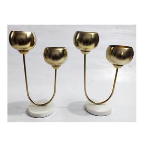 Bougeoir en fer métallique Vintage, Design de feuille noire, porte-bougie décoratif de luxe pour la décoration d'hôtel - Product Image 4