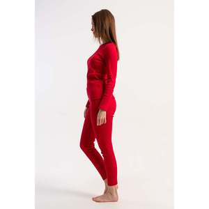 Ensemble de vêtements pour femme - Kaskorse à manches longues - Paca Paca Iclik - Rouge - Rouge - Product Image 3