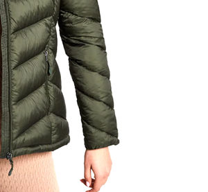 Veste matelassée d'hiver pour femme, couleur unie, imperméable, coupe-vent, respirante, design élégant, logo personnalisable, couleur personnalisable, usage quotidien en extérieur - Product Image 4