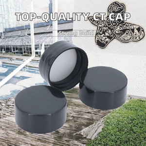 Novedad 2025, Tapas de Botellas de 100 ml de Alta Calidad, Color Personalizado, Tapa de Rosca de PP Portátil, Antiderrames, Impresión UV, Negra - Product Image 3