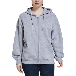 Sudadera con Capucha Unisex de Alta Calidad, Mezcla de Poliéster y Algodón, con Parches, Secado Rápido, Transpirable, con Cierre, OEM, Tallas Grandes, Impresión Digital - Product Image 1