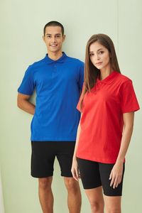 LEFONSE Entièrement peigné 100% coton uni pour Polo Tee Casual Unisex Style avec design solide 180 Grammes Poids du tissu - Product Image 4