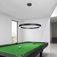 Éclairage LED annulaire pour salle de billard, luminaire suspendu de 800 mm, lampe sans soudure pour zone de table de billard
