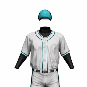 Los hombres más reciente ligero transpirable béisbol deportes uniforme personalizado impreso venta al por mayor deportes Jersey sublimado conjuntos - Product Image 6
