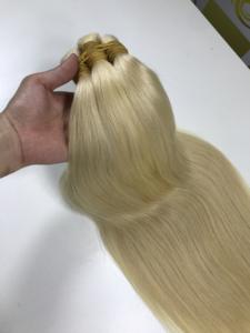Cabello corporal Rubio vietnamita virgen 100%, cabello a granel liso Natural de gama alta para extensiones de pelucas personalizadas, trama única sin procesar - Product Image 2