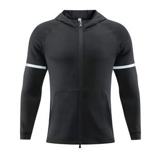 Sweat à capuche de golf en polyester de haute qualité avec logo personnalisé pour hommes, vestes de sport, sweatshirts en toile à col montant pour l'hiver - Product Image 2