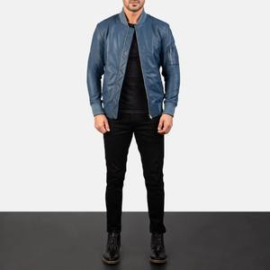 Chaqueta de cuero OEM para hombre, nuevo diseño con cuello alto, cómoda, de secado rápido, chaqueta de invierno, colores personalizados, chaqueta para hombre - Product Image 2
