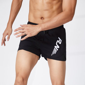 กางเกงขาสั้นเล่นยิมของผู้ชายกางเกงวิ่งเอวสูงแบบ2-in-1จัดส่งของ dropshipping ชุดกีฬาออกกำลังกายขนาด4XL กระเป๋าโลโก้ออกแบบได้ตามต้องการ - Product Image 3