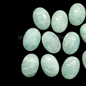 Amazonita escarabajo cabujón piedra preciosa, amazonita escarabajo talla piedra preciosa, cabujón de piedras preciosas talladas a mano, escarabajo egipcio 18mm - Product Image 5