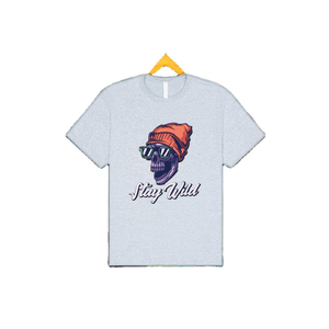 เสื้อยืดผ้าฝ้าย100% โอเวอร์ไซส์ของผู้ชายเสื้อถักแบบธรรมดาน้ำหนักเบาพิมพ์ลายโลโก้พัฟตามสั่ง - Product Image 1