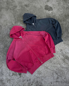 Tenue Crop Logo personnalisé Active Wear femmes lâche recyclé coton sweat femme entraînement sweats à capuche Shorts et survêtement ensemble - Product Image 6